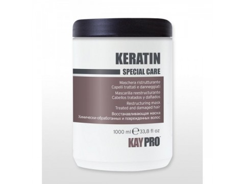 KAY PRO KERATIN kaukė su keratinu pažeistiems plaukams, 1000 ml KAY PRO KERATIN kaukė su keratinu pažeistiems plaukams, 1000 ml